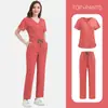 Ropa para Lavar a Mano Bordada Traje Dividido Ropa Quirúrgica para Dentista Oral Ropa de Trabajo para Clínica Secado Rápido Ropa para Enfermeras Venta al por Mayor