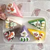 Modelo de Pastel Pan Triangular Comida Falsa Accesorios Decoración Nueva Tienda de Frutas Colgante Decoración Juguetes