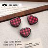 Estilo Japonés Fresco Acrílico Cuadros Corazones Cuentas DIY Colgante de Cuentas Llavero Cadena para Teléfono Móvil Accesorios Combinan con Todo