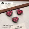 Grades Acrílicas Frescas e Simples Pingentes de Coração com Contas DIY Chaveiro Corrente de Celular Acessórios Versátil