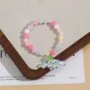 Pulsera infantil transfronteriza color gelatina de dibujos animados con cuentas, pulsera linda para niña bebé, pulsera de joyería para estudiante, pulsera de joyería