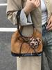 Bolso de Hombro de Diamantes, Gran Capacidad, Bolso de Mujer Más Vendido, Nuevo Bolso Retro de Aroma Pequeño para el Brazo, Bolso de Viaje Moderno y Versátil