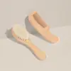 Escova de Lã de Faia Mais Vendida da Amazon em Caixa Conjunto de 2 Peças para Meninas e Meninos Pente de Cabelo de Lã Escova de Cerdas Macias para Shampoo