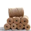 Fábrica de origem atacado à vista corda de juta de alta qualidade estrutura de escalada para gatos corda de cânhamo decoração de jardinagem amarela corda de amarração grossa diy