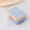 Nueva bolsa de joyería para mujer de cuero PU, bolsa de almacenamiento para anillos de diamante y collares, mini monedero, caja de joyería para anillos y pendientes