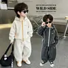 Traje para Niños Otoño Invierno 2026 Nuevo Estilo Coreano Ropa Fresca para Niños Pequeños Ropa de Invierno Sudadera con Capucha Ropa Infantil Estilo Coreano