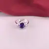 Anel de Flor Criativo em Prata de Lei s990 Moda Simples Anel de Zircônia Feminino para Namorada Venda Direta da Fábrica