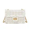 Bolsa Feminina Estilo Chanel 2026 Nova Tendência Primavera Versátil de Alta Qualidade Nicho Bolsa de Ombro com Corrente Bolsa Transversal