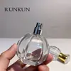 Botella de Perfume con Forma de Calabaza de 100 ml en Stock del Fabricante, Botella de Vidrio para Perfume, Botella con Atomizador de 50 ml, Botella Vacía de Gama Alta