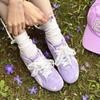 Zapatos de Entrenamiento Agande para Mujer 2025 Nuevo Otoño Punta Redonda Verde Menta Zapatos de Carrera Planos Versátiles Zapatos Deportivos Casuales