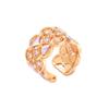2024 Bracelete Explosivo de Zircônia Pérola Alta Sensação Moda Versátil Borboleta Design Sensação Anel Temperamento Joias Estilo Feminino
