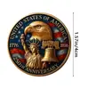 Nuevo producto transfronterizo: Moneda Conmemorativa del 250 Aniversario de los Estados Unidos, Moneda con Diseño de Relieve 3D, Conmemorativa de la Estatua de la Libertad