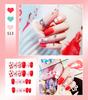 Tina Nail Art Parche de Uña Acabada 24 Uñas Postizas Arte de Uñas Acabadas Parche Lindo Colección de Producto Acabado