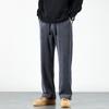 Calça Casual de Veludo Cotelê Masculina Outono e Inverno 2024 Nova Calça Reta Solta Preta Moda Joker Calça Masculina