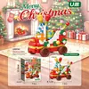Serie de Árbol de Navidad de Papá Noel Muñeco de Dibujos Animados Modelo Adornos Bloques de Construcción de Micropartículas Juguetes Educativos de Ensamblaje Venta al por Mayor