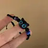 Estilo TikTok Novo Chinês Fofo Doce Legal Gatinho Adorável Pulseira de Casal Corda Trançada Design de Nicho Presente para Melhor Amigo