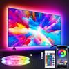 Fita de Luz LED 5050 Fita LED Autoadesiva USB Luz de Ambiente para Fundo de TV Bluetooth com Controle Remoto por Aplicativo