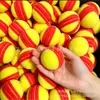 Suministro de Pelotas de Espuma TYPTI, Pelotas de Esponja de Alta Elasticidad 88MM con Raya Roja, Pickleball de PU