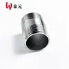 Acero Inoxidable 201/304 Tubo Roscado de Doble Extremo Rosca Exterior Ferretería de Acero Inoxidable Junta Roscada de Tubo 4 1 DN8