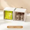 BNBSDustproof Caixa de Armazenamento para Sachês de Chá Mesa Caixa Organizadora de Sachês de Café Creamer Plástico Organizador Caixa de Armazenamento