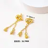 Colgante de calabaza con borla dorada chapada en cobre, pulsera DIY, collar, joyería, accesorios, accesorios para horquilla estilo chino cheongsam