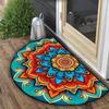 Alfombra de piso americana semicircular transfronteriza, especial para entrada, absorbente, antideslizante, alfombrilla para pies, puerta de cocina, resistente a la suciedad, alfombra, venta al por mayor