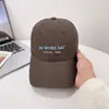 Gorra de Béisbol Bordada con Letras Estilo Retro Americano para Hombres y Mujeres, Ala Suave de Verano, Afina el Rostro, Protección Solar, Casual, Versátil, Gorra Plana