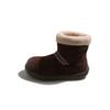 Botas de Nieve Retro con Suela Gruesa y Forro de Felpa para Mujer 2025 Otoño e Invierno Nuevo Estilo de Una Pierna Corta Zapatos de Algodón Cálidos Botas Cortas para Dedo Gordo para Mujer