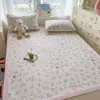 Juego de Tres Piezas de Alfombrilla Refrigerante de Látex de Seda de Hielo para Verano, Alfombrilla Suave Refrigerante Estampada, Colchón de Doble Uso, Individual, Estilo Fresco de Dibujos Animados, Alfombrilla de Seda de Hielo