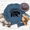 Tops de mujer de otoño e invierno de Amazon, suéter de manga larga con estampado de letras de abuela oso transfronterizo europeo y americano