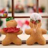 Hombre Panqueque Navideño Decoraciones Navideñas Árbol de Navidad Colgante Hombre Panqueque Muñeco de tela Hombre Panqueque de cinco estrellas