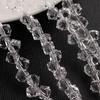 Nuevos accesorios de joyería de bricolaje, cuentas sueltas con borde, cuentas cuadradas con agujero, 4 MM, pulsera de color galvanizado, accesorios para el cabello, venta al por mayor de fábrica