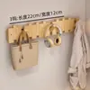 Cabide de parede em formato de tecla de piano, madeira maciça, não requer perfuração, economiza espaço, prateleira de parede para hall de entrada