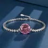 2025 Huabi Joyería Europea y Americana Retro Rosa Artificial Cortada Piedra Preciosa de Color Pulsera Retro Joyería de Mano Piedra de Heroína 14mm