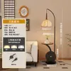 Lámpara de Pie Vintage Estilo Francés para Sala de Estar, Lado del Sofá, Mesita de Noche de Dormitorio, Iluminación Decorativa de Ambiente Retro