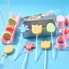 Serie de Formas Básicas Moldes para Galletas Dibujos Animados 3D Biberón Globo Tulipán Molde Tridimensional Simulación Impresión DIY