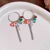 Brincos de Franja com Cristal em Forma de Coração Estilo Étnico Retrô Luxo Acessível Brincos de Alta Qualidade Design de Moda Brincos de Nicho para Mulheres