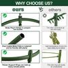 Suporte para flores de rosas Suporte para tomates Pilha para plantas Gaiola para tomates Suporte para trepadeiras Suporte para flores Saco para varas de escalada Tubo de aço plástico