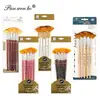 Pincéis de Pintura em Leque de 5 Peças Amazon Transfronteiriços, Pincéis de Pintura Artística Atacado, Pincéis com Cerdas de Nylon Bicolor, Pincéis para Aquarela