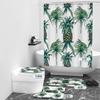 Cortina de Ducha para Baño sin Taladro, Cortina Impermeable y a Prueba de Moho, Cortina Divisoria de Baño con Estampado de Plantas Tropicales Personalizado Transfronterizo