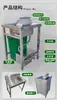 Cubo de Basura de Cocina de Acero Inoxidable con Separación Seca y Húmeda para Residuos de Comida, Contenedor de Basura, Bandeja con Filtro, Cubo de Basura con Tapa abatible para Hotel y Cafetería