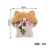 Nuevo colgante de gatito de peluche, gatito de dibujos animados lindo de tres flores, accesorios para zapatos y calcetines, lindo charm para bolso
