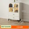 Rack de TV Estilo Cream, Moderno e Simples, para a Sala de Estar, Novo Modelo para Apartamentos Pequenos, Combinação de Mesa de Centro e Rack de TV de Piso