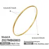 Moda estilo francês novo design de nicho pulseira de joia feminina simples de alta qualidade em aço inoxidável banhado a ouro 18k