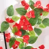 Flor de simulación flor de buganvilla enredadera colgante de pared flor de boda flor artificial revestimiento de pared interior sala de estar decoración de enredadera de ratán