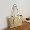 Nova Bolsa Tote Estampada Clássica de Grande Capacidade para o Dia a Dia, Bolsa de Ombro para Mulheres Presbíopes, Moderna e Simples, Sensação de Alto Padrão da Koujia