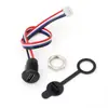 Conector Fêmea Tipo-C Placa de Travamento por Encaixe C Porta de Carregamento de Celular Cabeça Fêmea Tipo-C à Prova d'Água Base de Alimentação com Cabo Rosqueado Externo