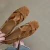 Primeiro Encontro Ji Verão Nicho Plataforma Trançada Sandálias Romanas Femininas Tira Única Respirável Sandálias Casuais Retrô