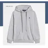 Sudadera de Manga Larga Rl Primavera y Otoño Transfronteriza para Hombre Casual Color Sólido Logo de Caballo Bordado Sudadera Cardigan con Cremallera Ropa para Hombre y Mujer