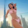 Nuevo Bikini Dividido de Baño para Mujer 2023 Sexy Adelgazante Aguas Termales Vacaciones en la Costa Traje de Baño [una generación de cabello]]